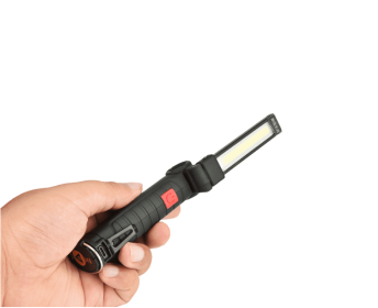 COB LED Tactical Flashlight USB Rechargeable Torch Waterproof Work Light Magnetic Lanterna Hanging Lamp For Night Lighting (Option: 11x3.6cm)