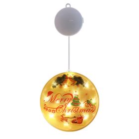 Flash lamp suction cup lamp (Option: Merry Christmas)