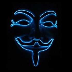 New LED Guy Fawkes Mask (Option: Blue-A)