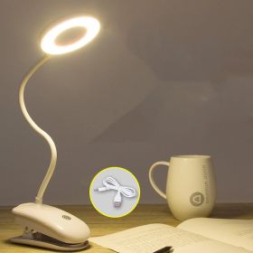 Clip-on rechargeable desk lamp (Option: Charging warm light)