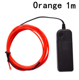 Glow EL Wire Cable LED (Option: Orange-1m)
