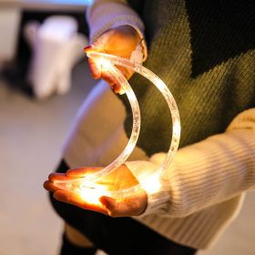 Divine Christmas LED Lights with suction holder (Option: Moon)