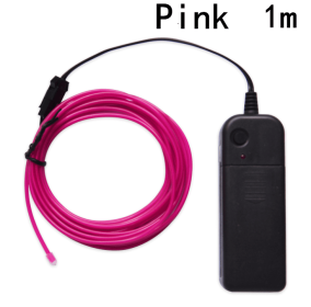 Glow EL Wire Cable LED (Option: Pink-1M)