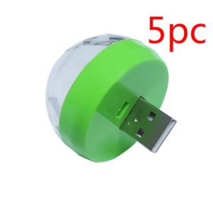 Light Stage Effect USB 5V Disco Ball DJ Party Holiday Lighting Christmas Projector (Option: Green USB 5pc)