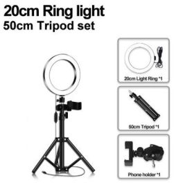 Mobile Phone Live Selfie Anchor Round LED Fill Light (Option: 20cm+50cm-1pcs)