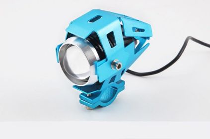 Motorcycle LED headlights flashing lights (Color: Blue)