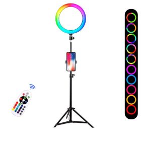 Compatible with Apple, Mobile Phone Live Self Photography Portable Tripod (Option: Style F-USB)