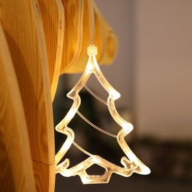 Divine Christmas LED Lights with suction holder (Option: Christmas tree)