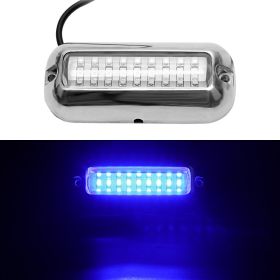 12V led 27 LED marine stainless steel lamp (Color: Blue)