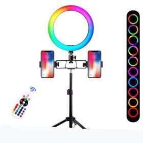 Compatible with Apple, Mobile Phone Live Self Photography Portable Tripod (Option: Style D-USB)