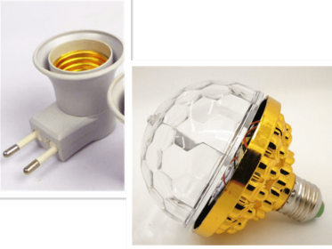 LED spinning magic ball stage bulb (Option: Set)