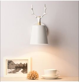 Antler bedside lamp (Option: White-No light)