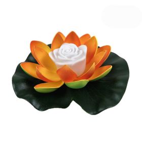 LED lotus lamp (Color: Yellow)