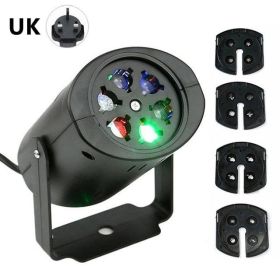 4 kinds of graphic flash laser stage lights (Option: Black-UK)