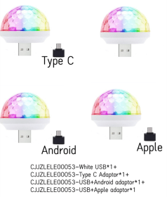Light Stage Effect USB 5V Disco Ball DJ Party Holiday Lighting Christmas Projector (Option: 4PCS b set)