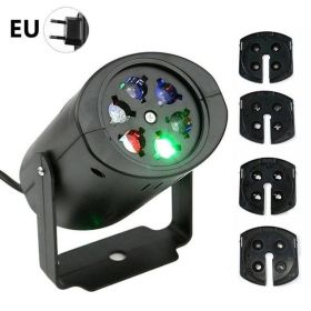 4 kinds of graphic flash laser stage lights (Option: Black-EU)
