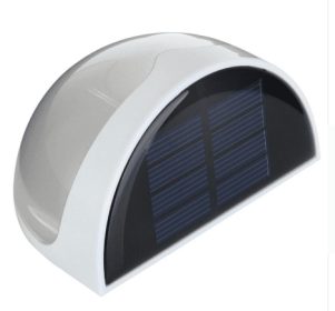 Solar wall lamp semi-circle LED solar wall lamp fence lamp solar energy semi-circle light control wall (Option: default)