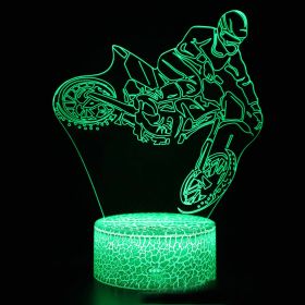 Motorcycle night light (Option: H-Crack 7 colors)