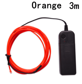 Glow EL Wire Cable LED (Option: Orange-3m)