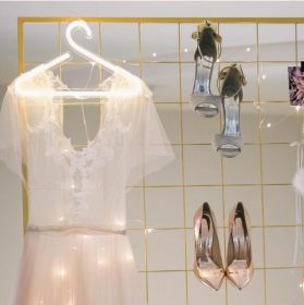 Neon decoration ins creative wall bar atmosphere lamp clean bar bed lamp romantic bedroom room layout (Option: Coat hanger)