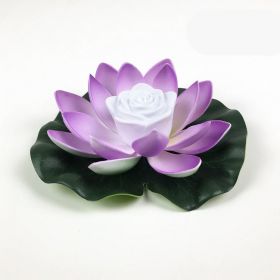 LED lotus lamp (Color: Blue)