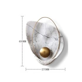Shell Marble Wall Lamp (Option: White1-Warm light)