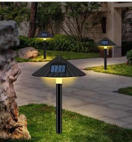 Solar Lawn Umbrella Lights Solar Plug Control Intelligent Road Lamps Outdoor Landscape Garden Decoration Mushroom Lights (Option: Warm light)