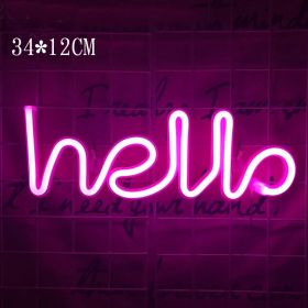 Decorative neon lights at night (Option: 13 Style)