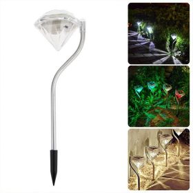 Solar Powered Garden Diamond Light (Option: Warm white)