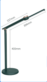 Student Desk Study Eye Protection Folding Reading Lamp Bedroom Bedside Lamp (Option: Aurora Green)