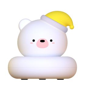 Led Desk Lamp Bedside Decoration Smart Home (Option: Cute pet white bear)