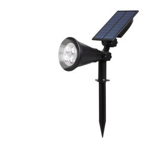 Solar Garden Lawn Light Waterproof Outdoor Street Light RGB Ground Light Garden Lighting Landscape Light (Color: White)