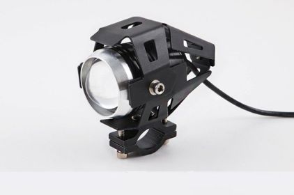 Motorcycle LED headlights flashing lights (Color: Black)