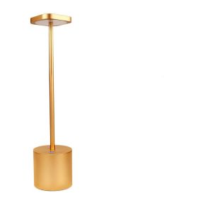 Led table lamp eye protection metal hotel bar table lamp (Option: Gold-USB)