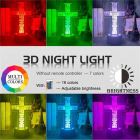 3D light, colorful touch remote control LED (Option: 16colors remote)