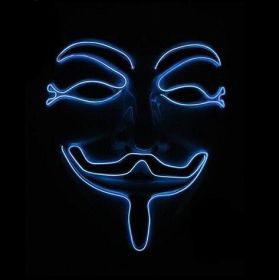 New LED Guy Fawkes Mask (Option: violet-A)