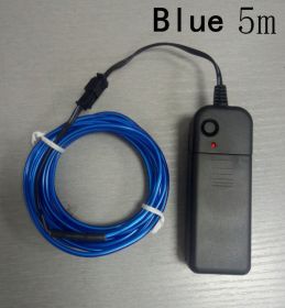 Glow EL Wire Cable LED (Option: Blue-5m)
