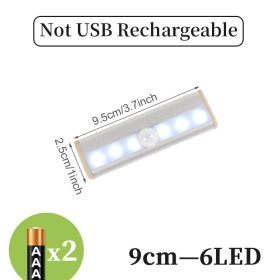 LED sensor light bar (Option: Warm light battery-9cm)