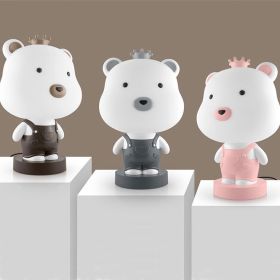 Animal table lamp (Option: Bear random-US 220V)