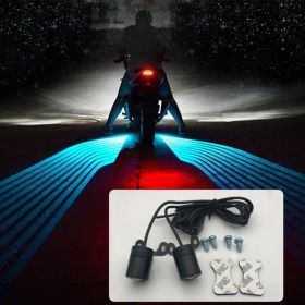 Motorcycle Electric Car Carpet Lamp Wing Projection Lamp (Option: Ice Blue-5W)