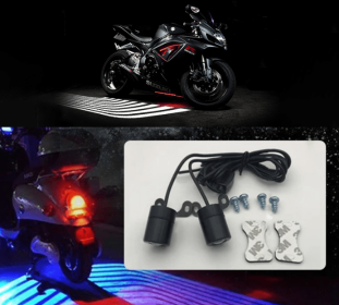 Motorcycle Electric Car Carpet Lamp Wing Projection Lamp (Option: Blue-5W)
