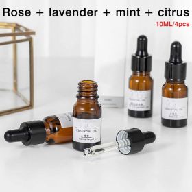 360ML Volcanic Flame Aroma Diffuser Air Humidifier Essential Oil Diffusers Smoke Ring Volcano Eruption Fragrance Machines Indoor (Color: 4pcs essential oil)