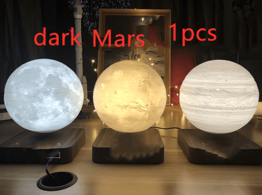 Magnetic Levitation Table Lamp Moon Light 3D Printing Planet Night Light (Option: Mars light-EU)