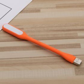 Creative Bendable Mini USB Charging Treasure Night Light Laptop Portable USB Light Eye Protection Light Reading Light 1pc Random Color (Option: Orange-USB)