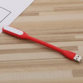 Creative Bendable Mini USB Charging Treasure Night Light Laptop Portable USB Light Eye Protection Light Reading Light 1pc Random Color (Option: Red-USB)