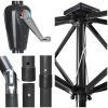 10x6.5ft Aluminum Patio Umbrella w/ 20 LEDs Chocolate