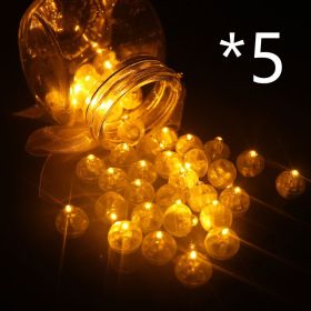 10pcs Ballon lumineux LED ballons (Option: 5pcs Gold)